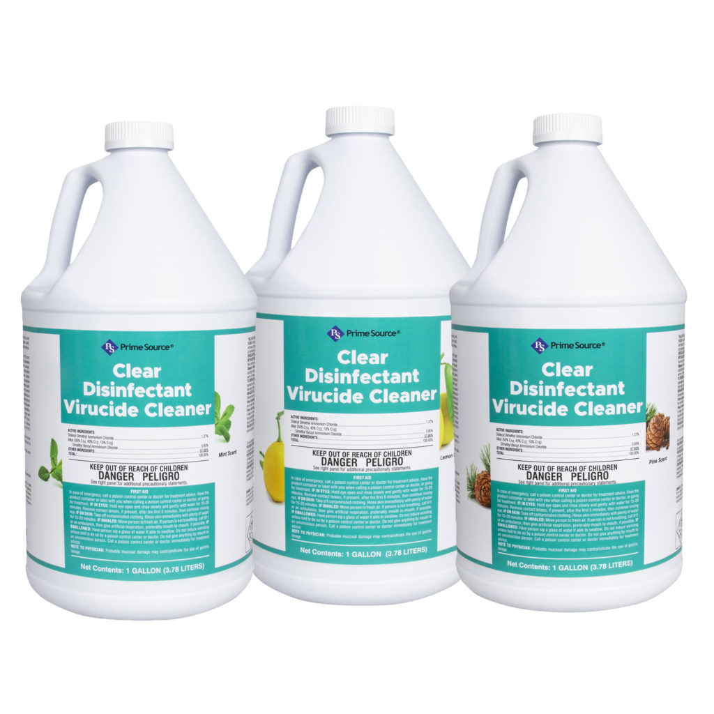 Clear Disinfectant Virucide Deodorizer Prime Source Brands